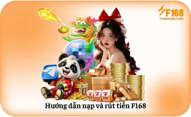 Giao diện nạp tiền và rút tiền tại F168